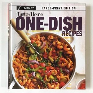 Large Print Cookbook Taste Of Home ONE DISH RECIPES 118 Recipe Hardcover EZ Read
